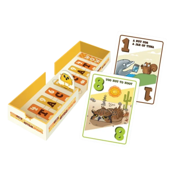 Welkom in de betoverende wereld van Tacocat Spelled Backwards, het uiterst vermakelijke kaartspel dat niet alleen je brein uitdaagt!