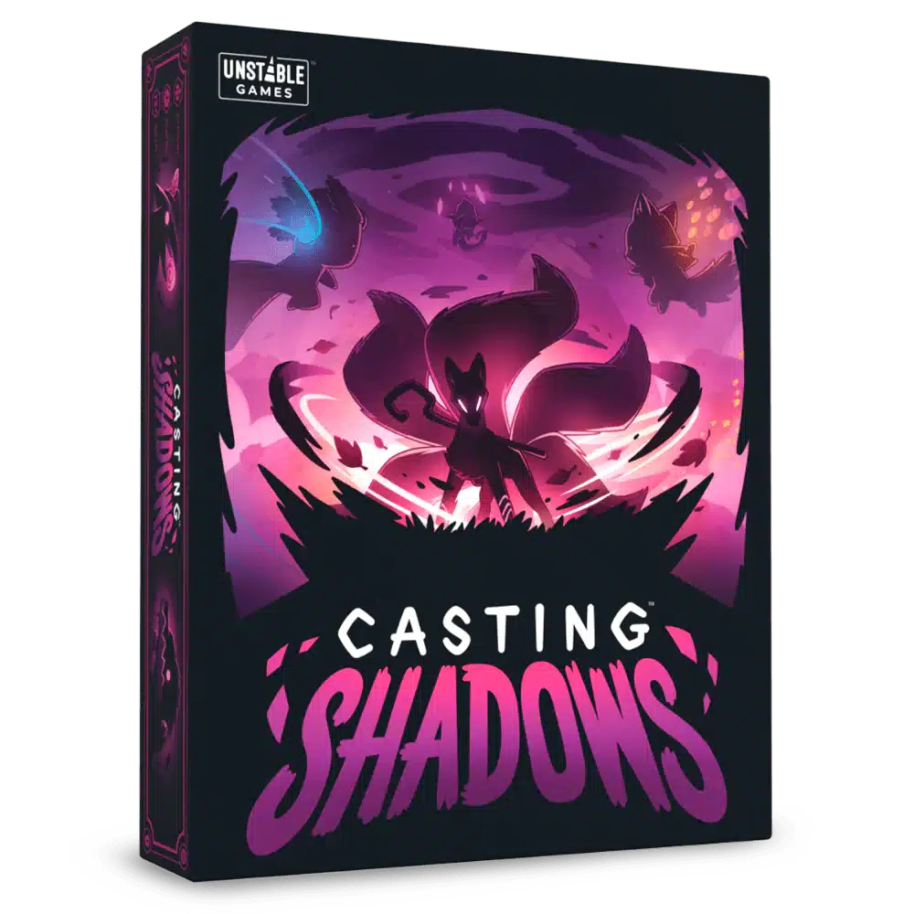 Casting Shadows -Betreed een duistere, betoverende wereld en ga de strijd aan met je tegenstanders in dit strategische bordspel, van de makers van Unstable Unicorns en Here to Slay.