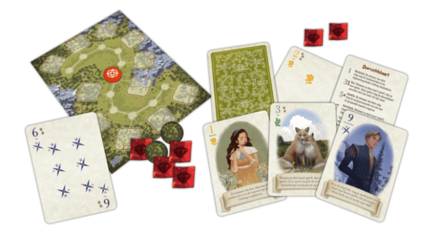 Welkom in de betoverende wereld van De Vos in het Bos: Duet, waar strategie en samenwerking samenkomen in een meeslepend kaartspel!