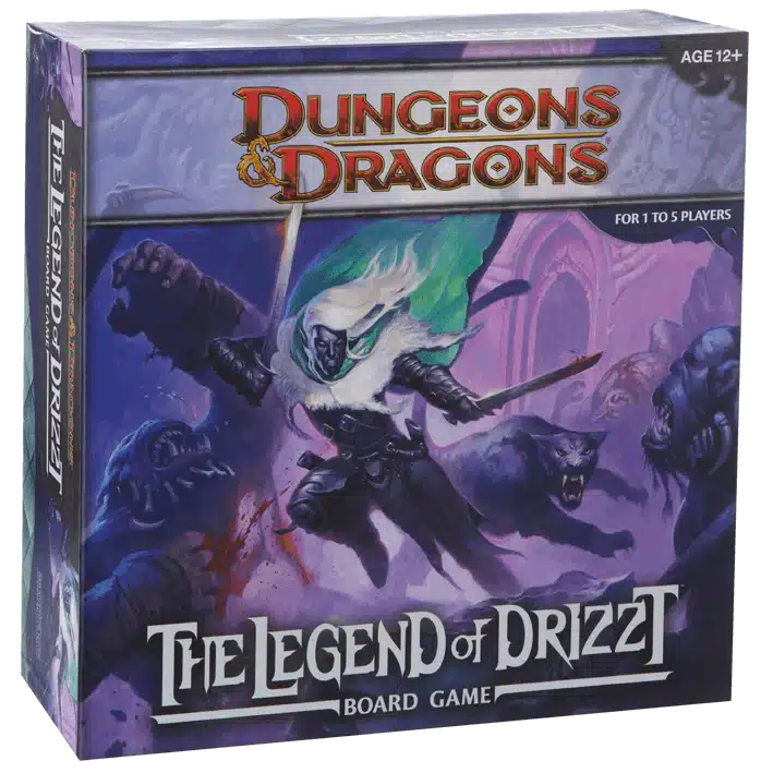 The Legend of Drizzt is een spannend en avontuurlijk bordspel dat je onderdompelt in de epische wereld van Dungeons & Dragons.