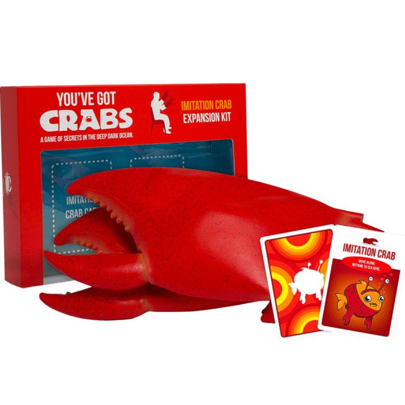 Koop nu de opwindende uitbreiding van het populaire kaartspel You've Got Crabs met de You've Got Crabs Exp. Bevat echt lijkende krabhanden!