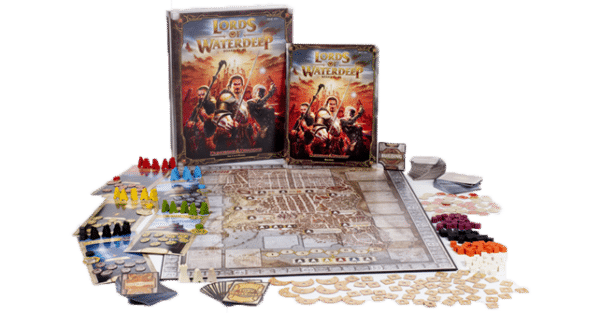 Lords of Waterdeep is een meeslepend en strategisch bordspel dat je meeneemt naar de bruisende stad Waterdeep in het Dungeons & Dragons-universum.