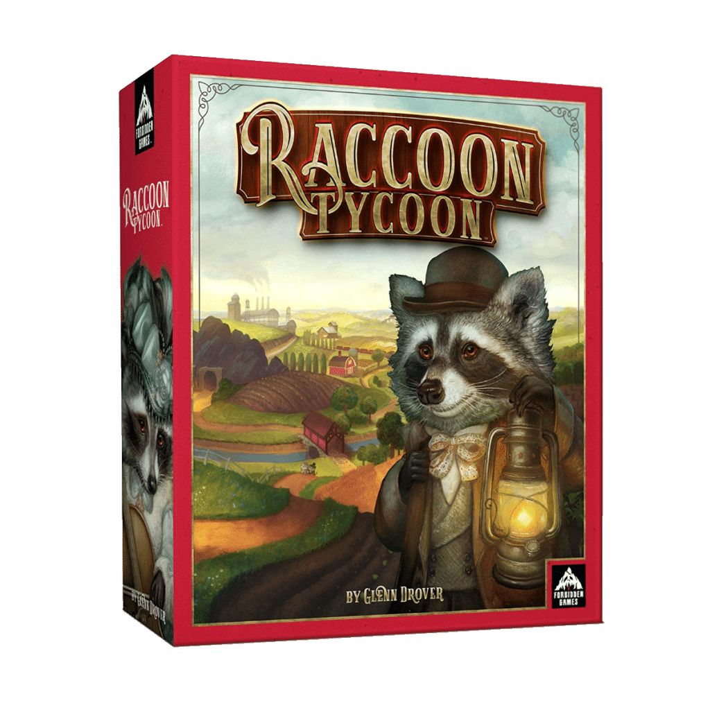 Stap in de fascinerende wereld van Raccoon Tycoon, waar handel, strategie en welvaart samenkomen in een enerverend bordspel.