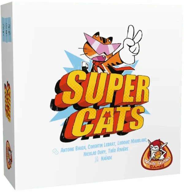 Supercats- De reusachtige RoboDog zweeft boven de eetbakken van de katten en wil het eten afpakken. Een handvol heldhaftige katten ziet gelukkig een manier om deze bedreiging te stoppen. Het is tijd om je team te vormen! Wees dapper Supercats! Alle kattenbuikjes rekenen op jullie!