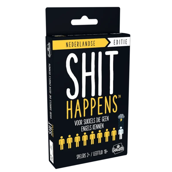 Shit Happens: Ontketen de Lachexplosie in Dit Unieke Kaartspel! Het is een ervaring die je zintuigen prikkelt en je lachspieren uitdaagt.