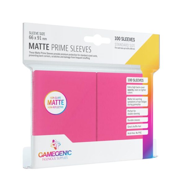 100 GameGenic Roze Card Sleeves 66 x 91mm (GGS10036)